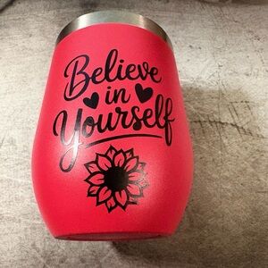 Red Motivational Tumbler